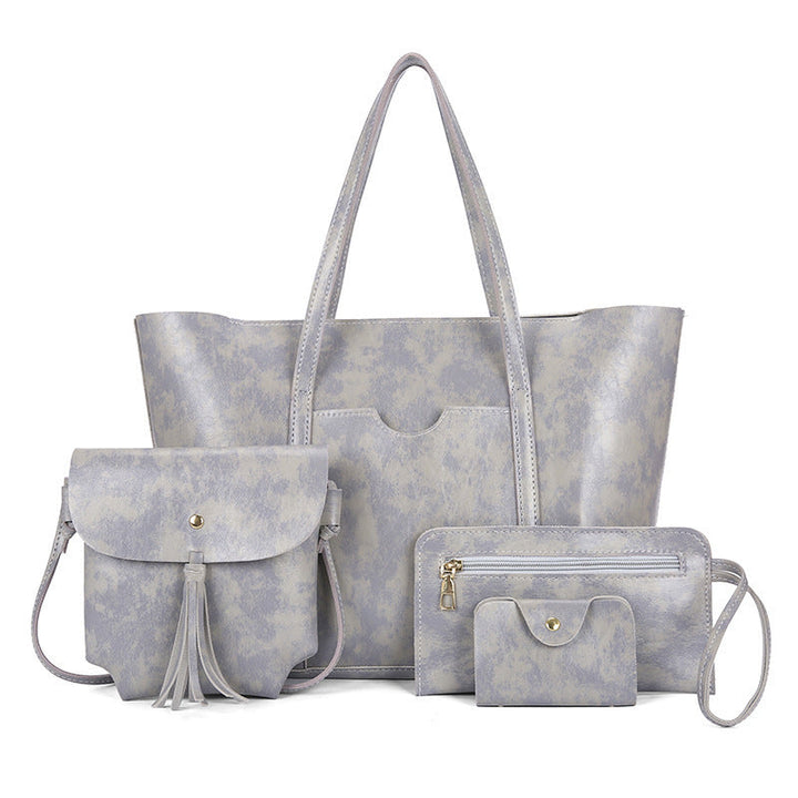 Women's Tote Bag Set with Multifunctional Compartments