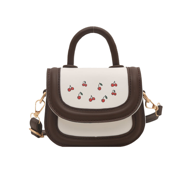 Ladies stylish mini handbag with fruity cherry motif