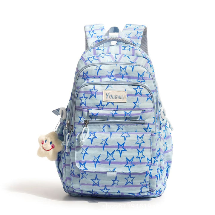 Star-Printed Casual Backpack