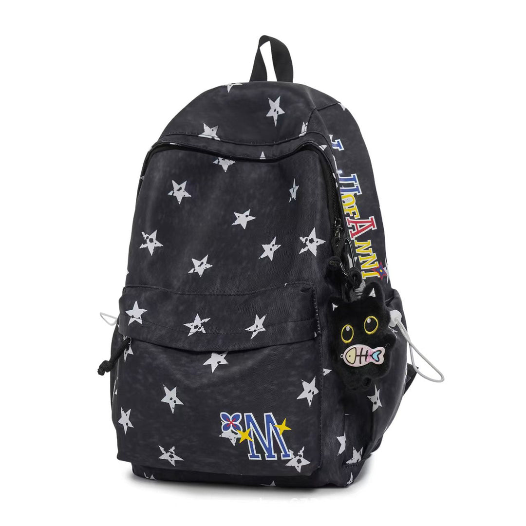 Star-Patterned Daily Use Backpack