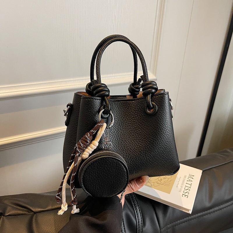 Ladies mini handbag with removable coin pouch