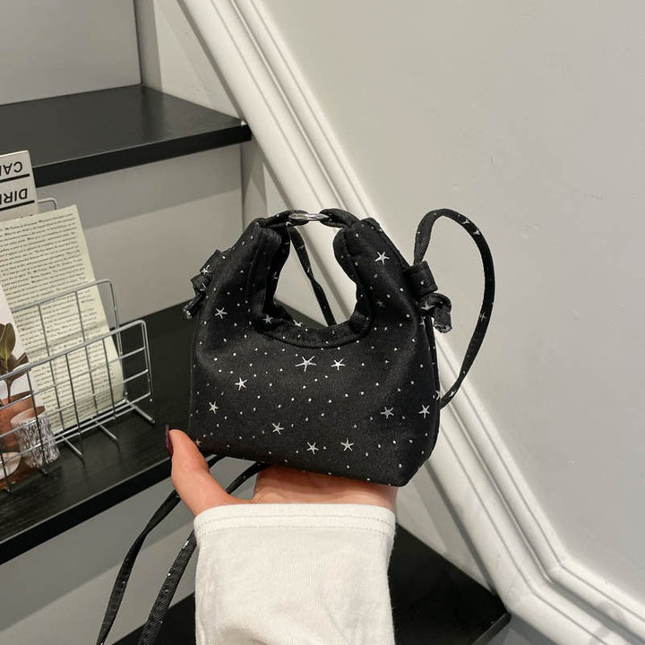 Women's Mini Crossbody Bag with Star Pattern
