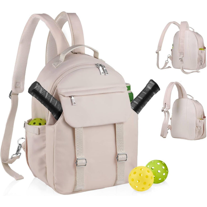 Sport backpack with special compartments for sports equipment