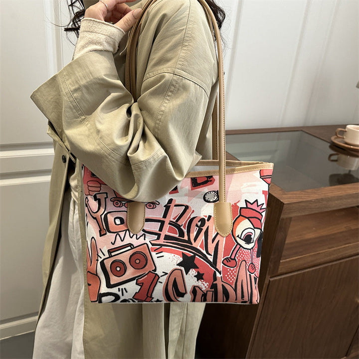 Women's Tote Bag with imaginative space travel motif