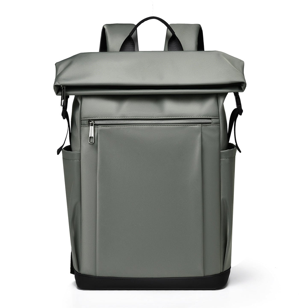 Backpack with Two-Tone Design and Many Compartments