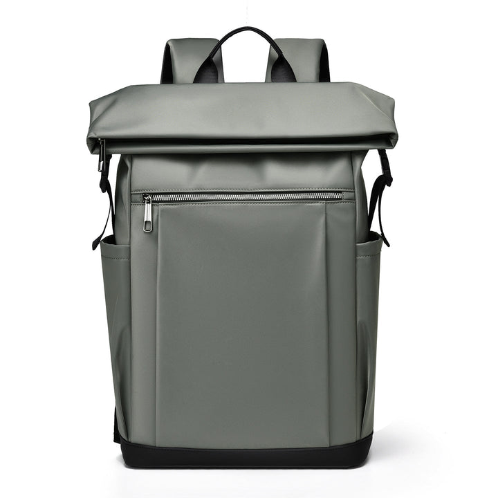 Backpack with Two-Tone Design and Many Compartments