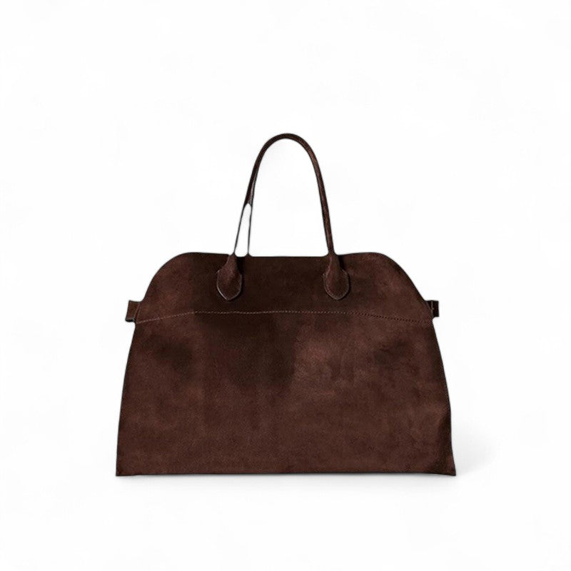 Large Suede Shoulder Handbag