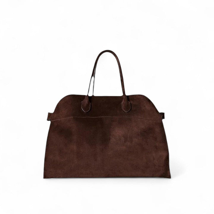 Large Suede Shoulder Handbag