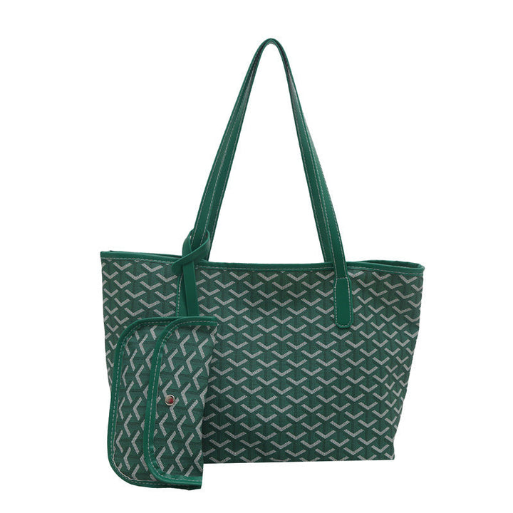 Women's elegant shopping bag with modern pattern
