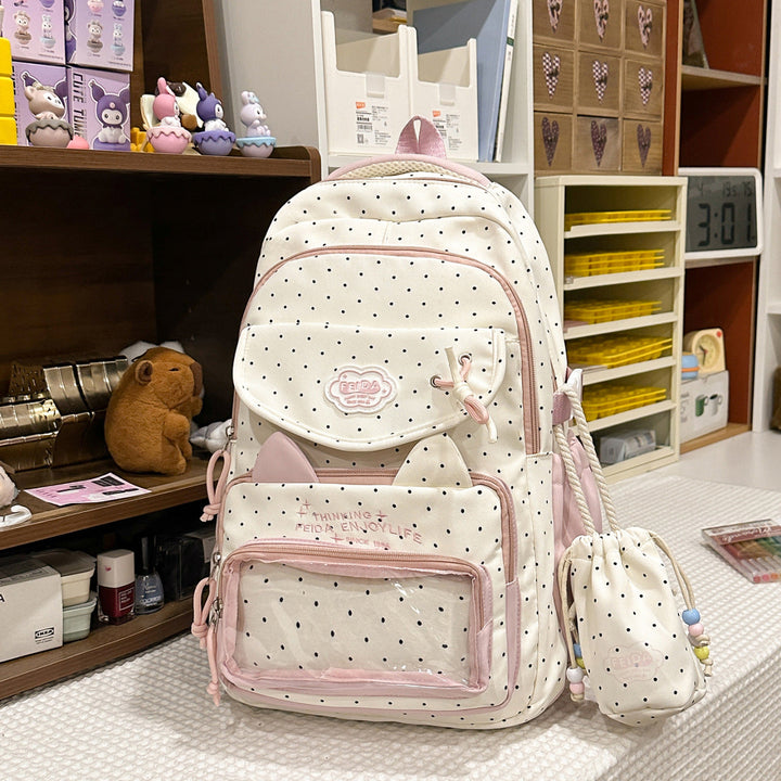 Cute Cat Ear Design School Backpack