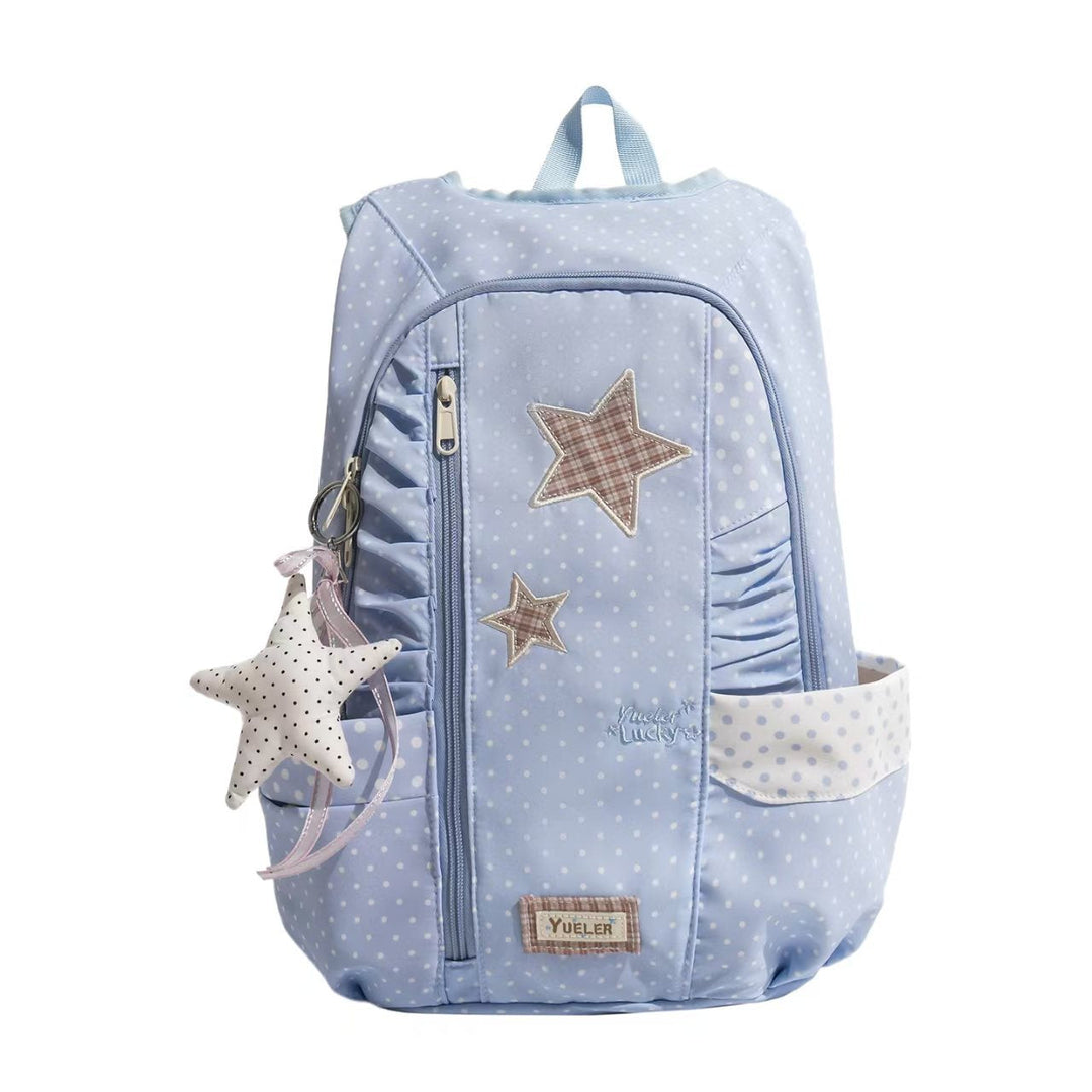 Star-Appliquéd Lightweight Backpack