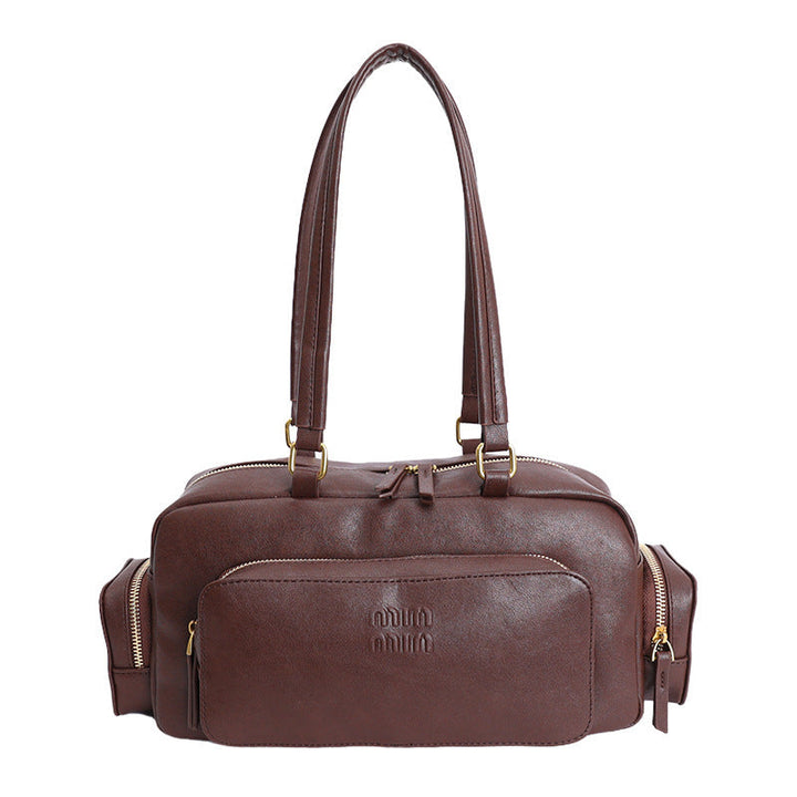 Women's elegant shoulder bag with practical organizer