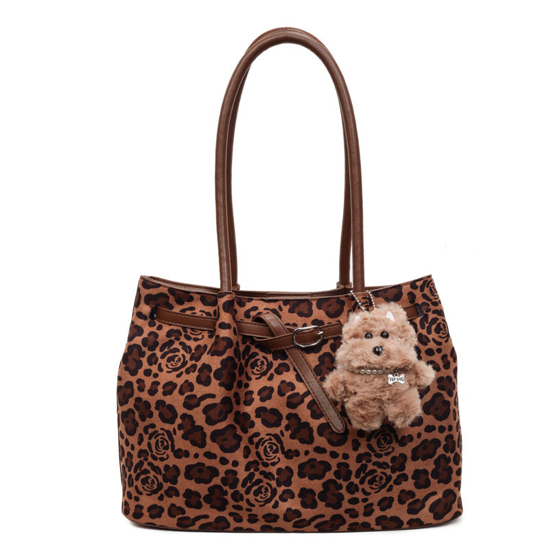 Women's Shopper Bag with floral and animal design