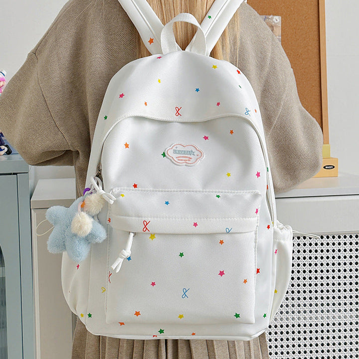 Star Patterned Casual Backpack