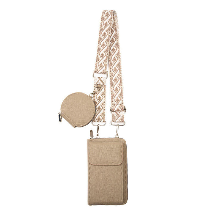 Shoulder bag with phone pocket