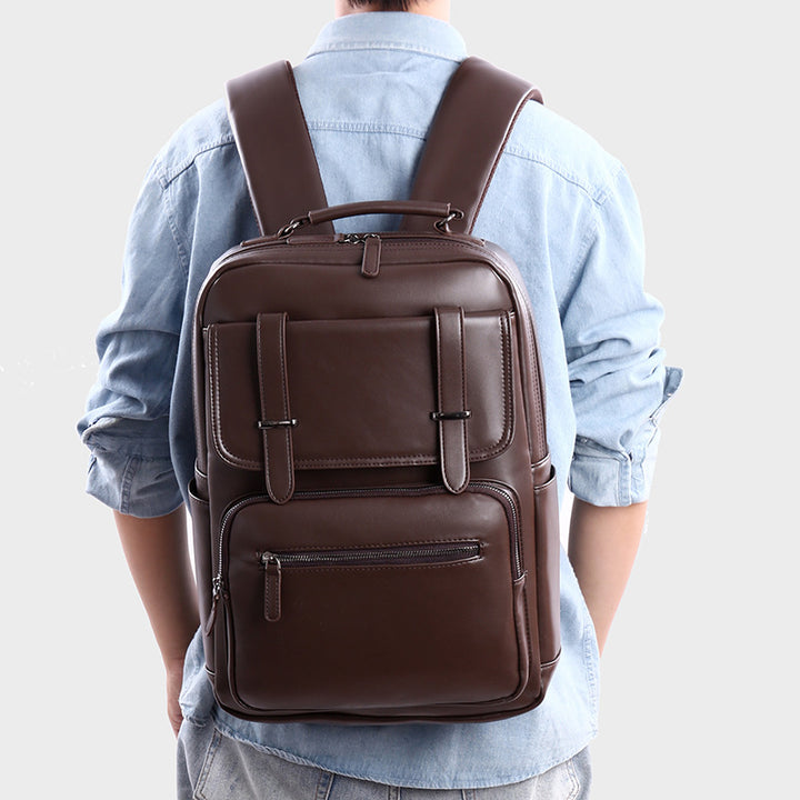 Leather Laptop Backpack Cardanzo