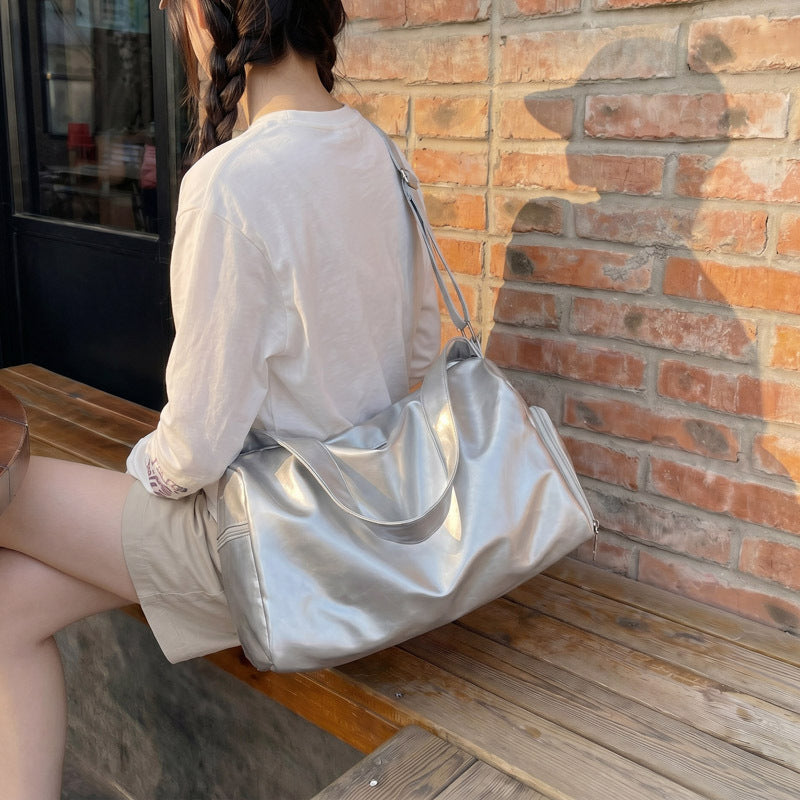 Stylish Leather Duffle Bag