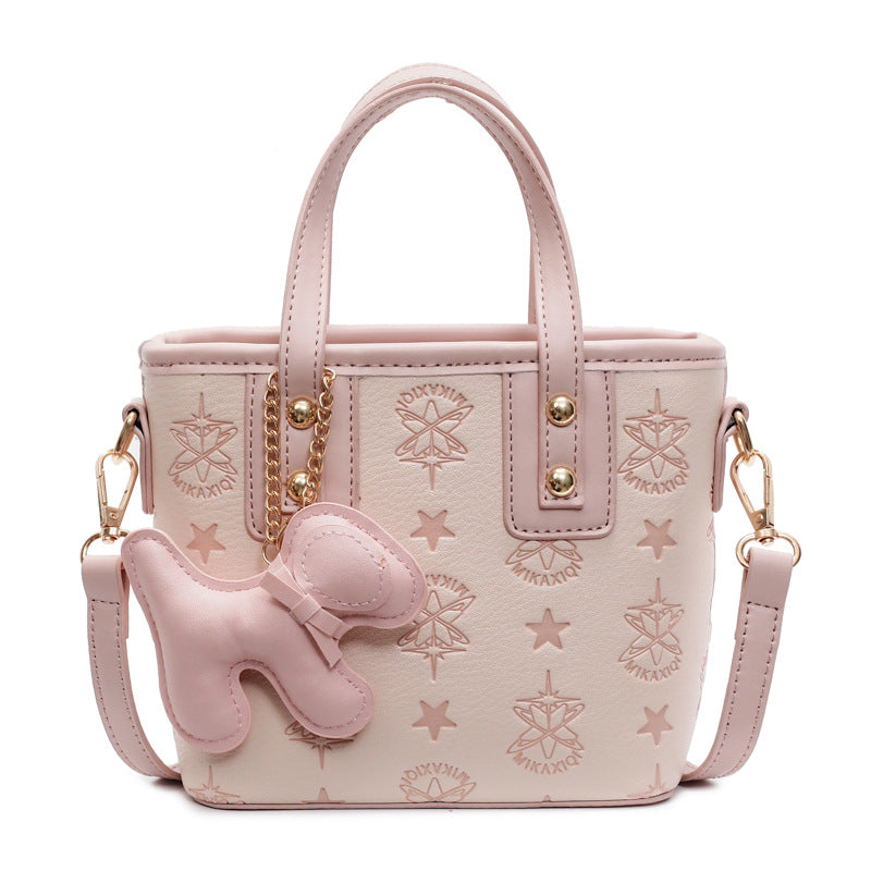 Ladies Mini Handbag with Playful Pendant