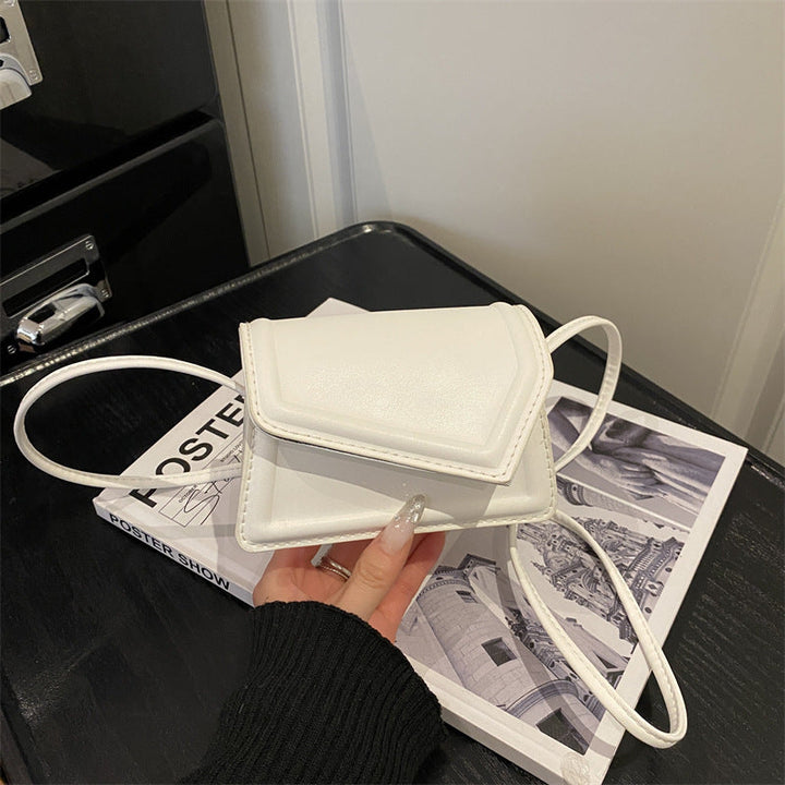 Women's mini handbag with elegant clasp closure technique