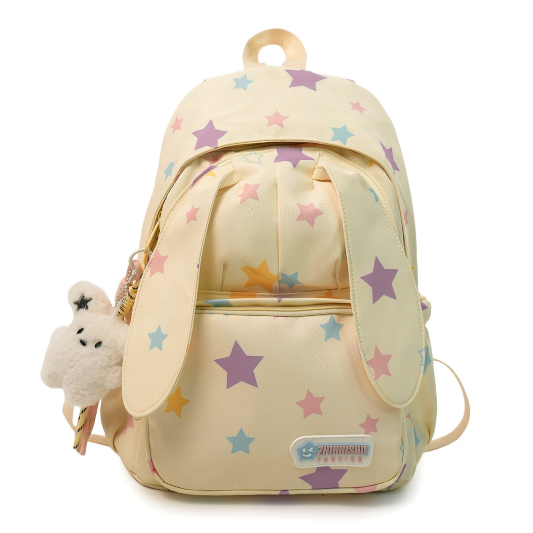 Cute Animal Ears Star Print School Backpack