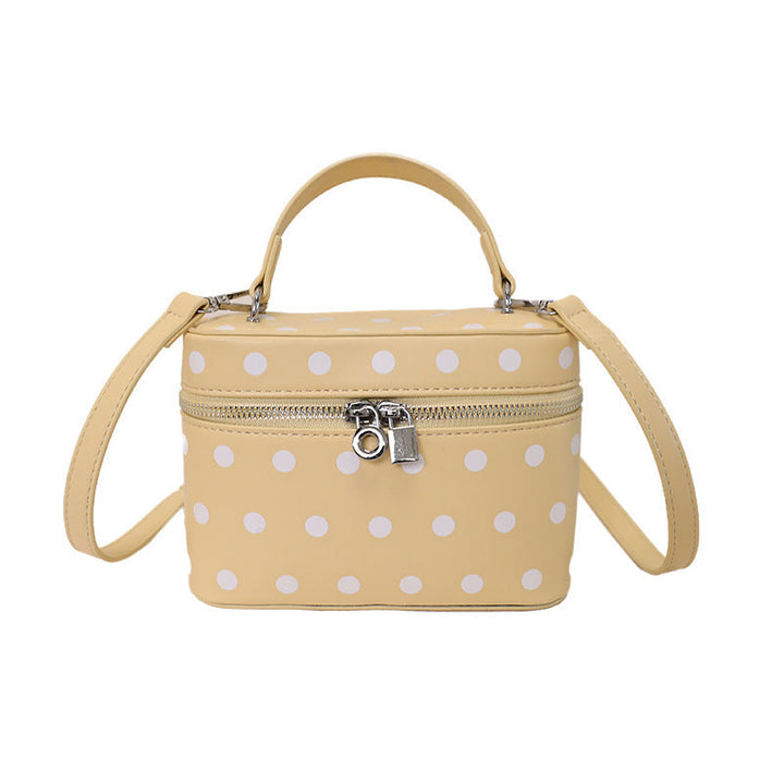 Women's mini handbag with playful design and elegant accents