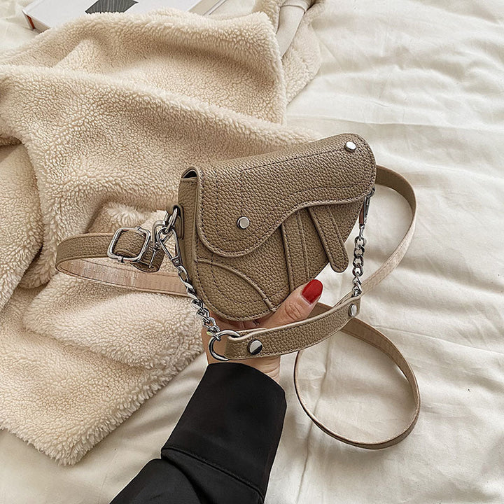 Women's mini handbag in modern, structured design