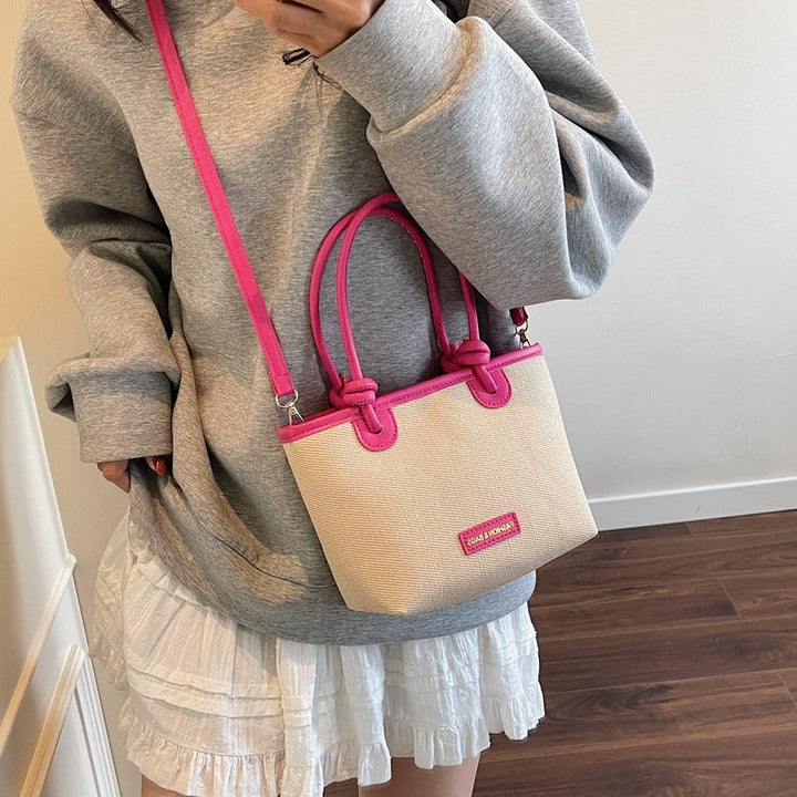 Women practical tote bag with stylish handles