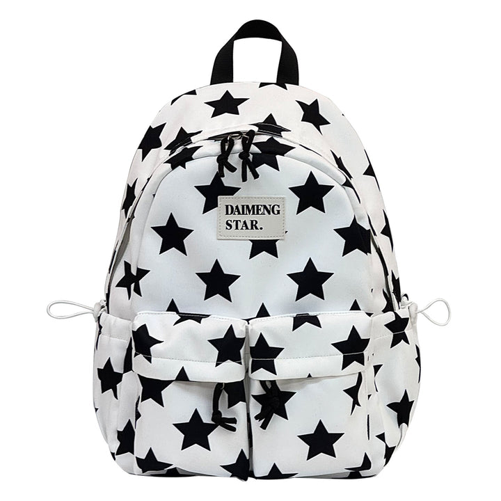 Star-Patterned Casual Backpack