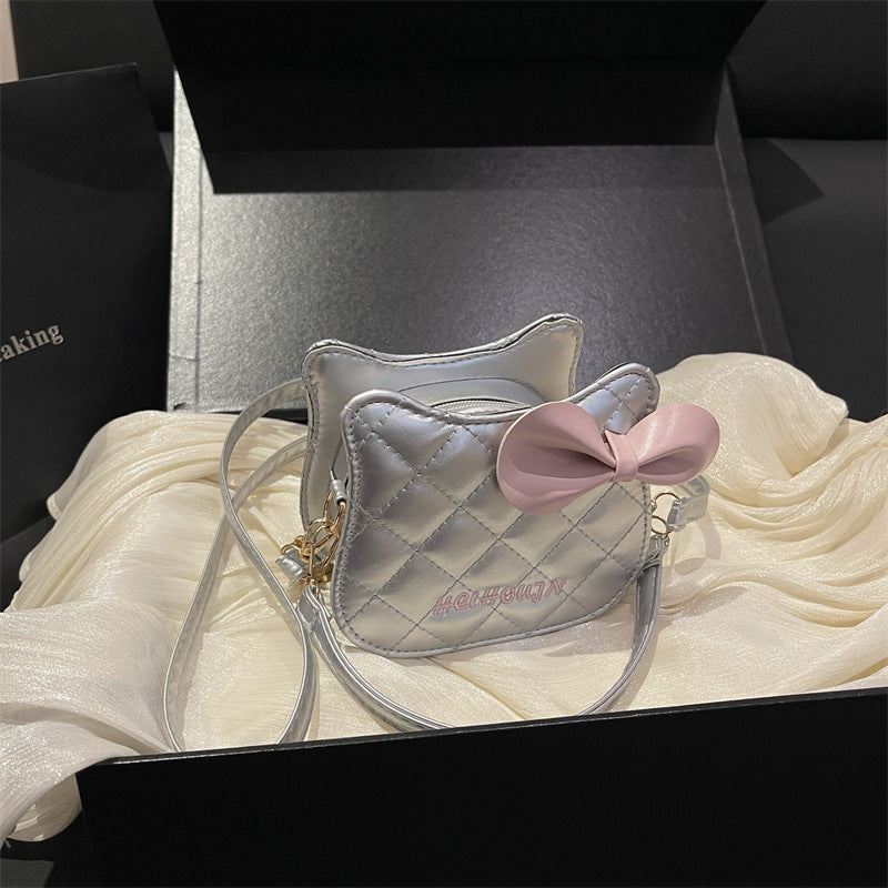 Women's Mini Handbag with Chic Bow Accent