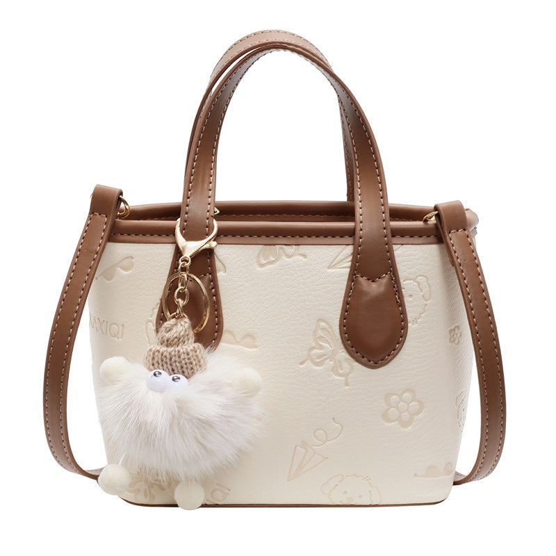 Ladies Mini Handbag with Cute Pendant