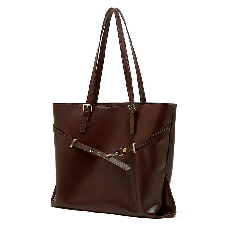Women's elegant tote bag with practical interior design and stylish accents