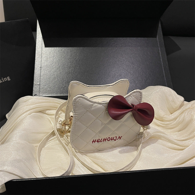 Women's Mini Handbag with Chic Bow Accent