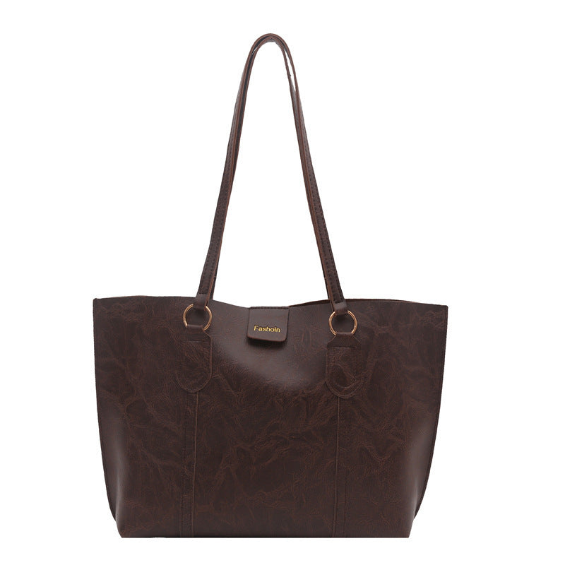 Women's elegant shopping bag with textured design