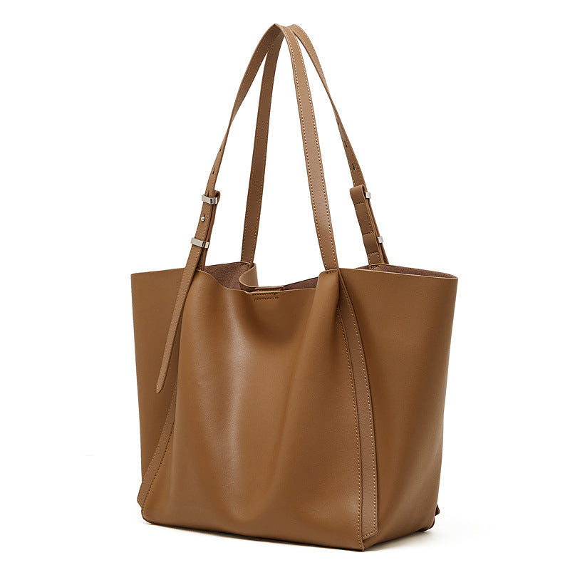 Women's tote bag with elegant design and removable shoulder strap