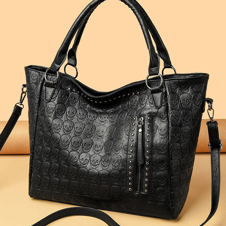 Women's fashionable tote bag with playful design
