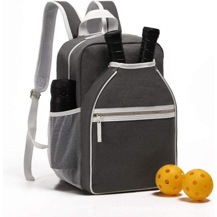 Sport backpack with separate compartment for rackets and insulated cup holder