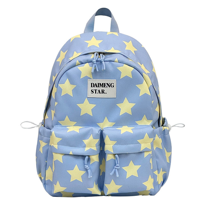 Star-Patterned Casual Backpack