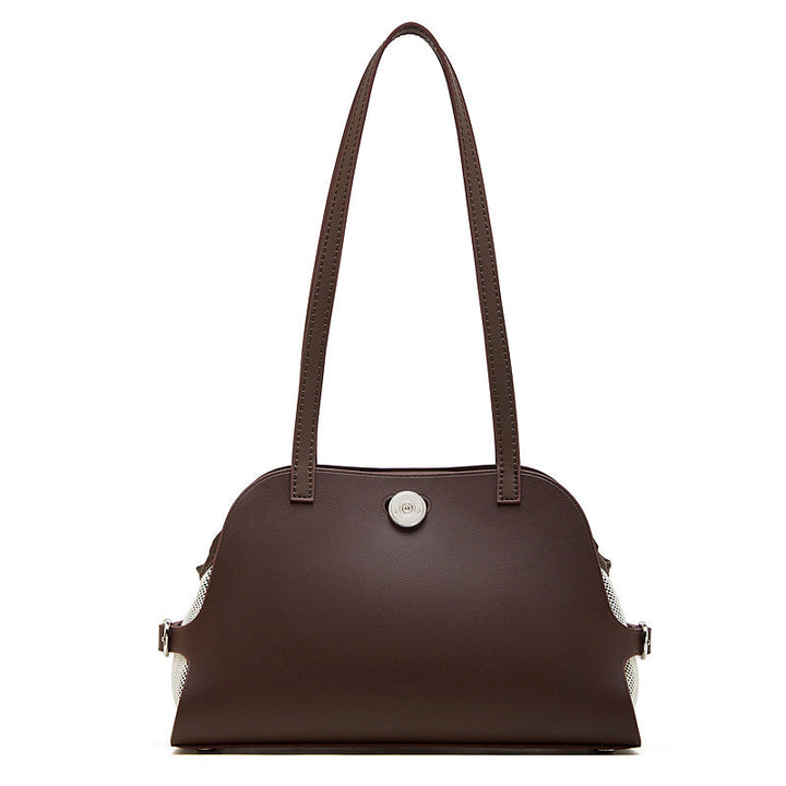 Women's tote bag with stylish design and practical compartments