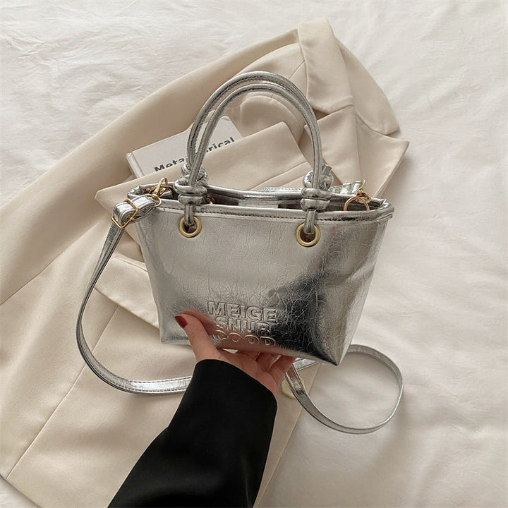 Women elegant mini handbag with structured design and removable shoulder strap