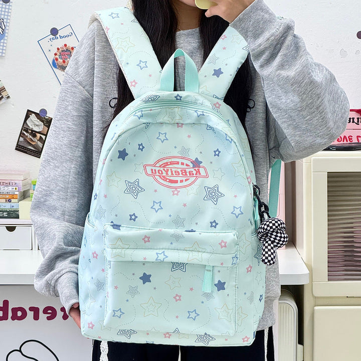 Star-Themed Multi-Compartt Backpack