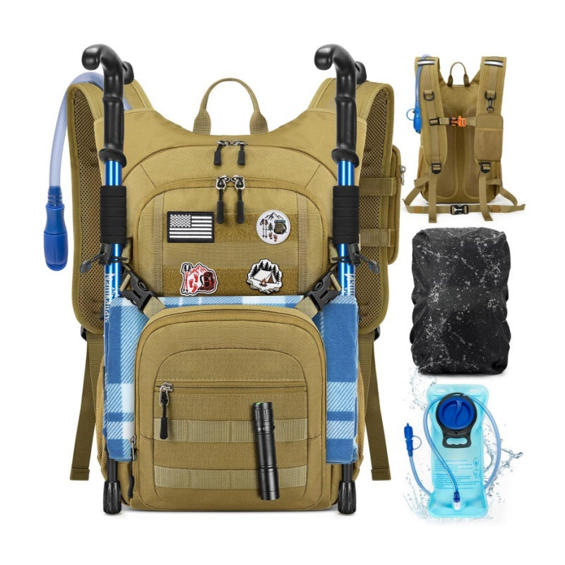 Multifunctional Outdoor Backpack with Integrated Hydration Bladder and Ergonomic Design