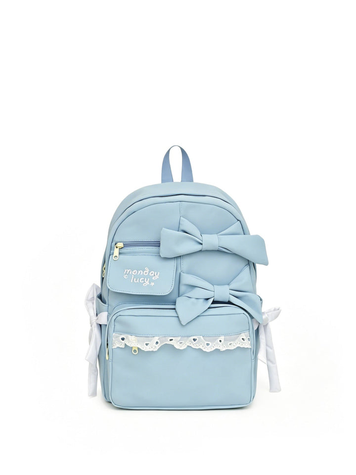 Cute Bow-Accent School Backpack