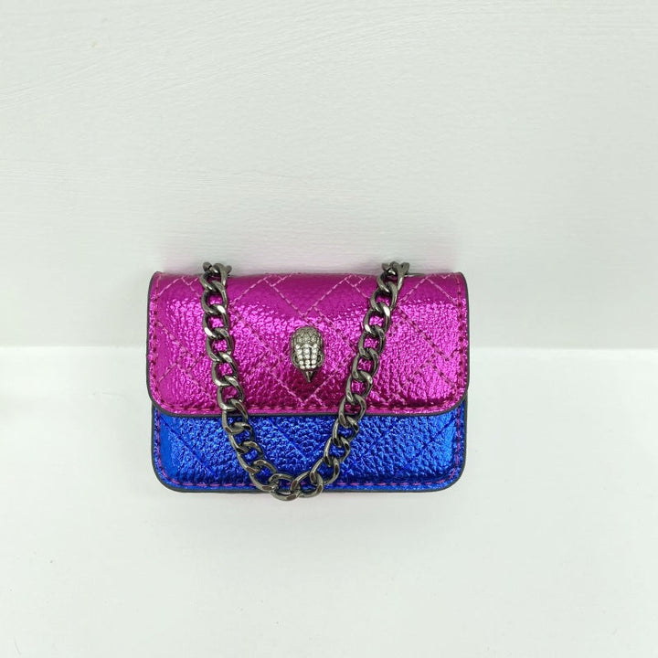 Women's mini glove bag with braided chain strap