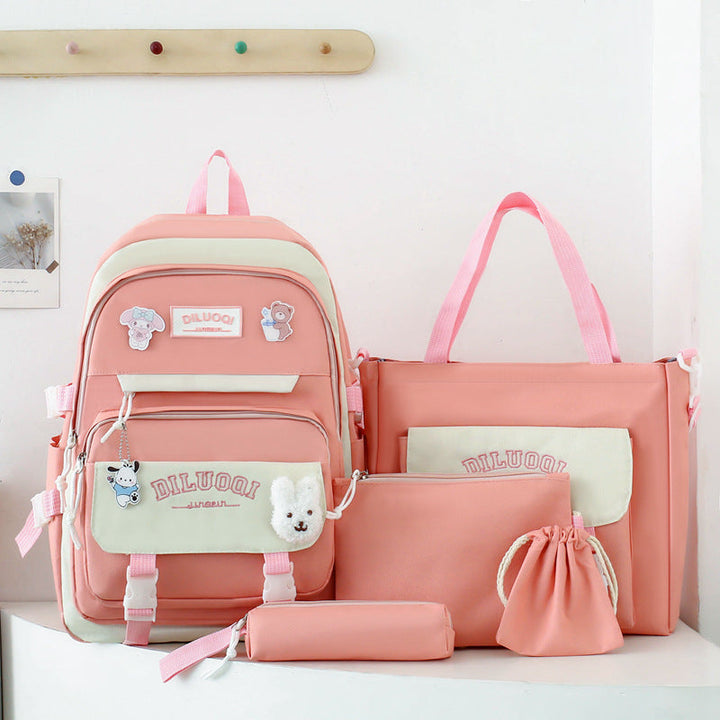 Multi-Purpose School Backpack and Tote Bag Set