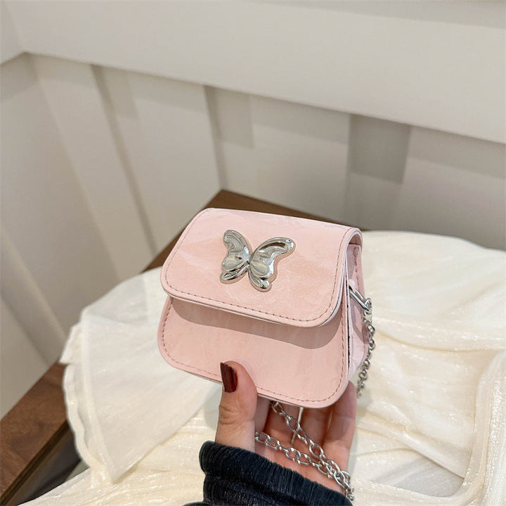 Women's Mini Handbag with Butterfly Detail