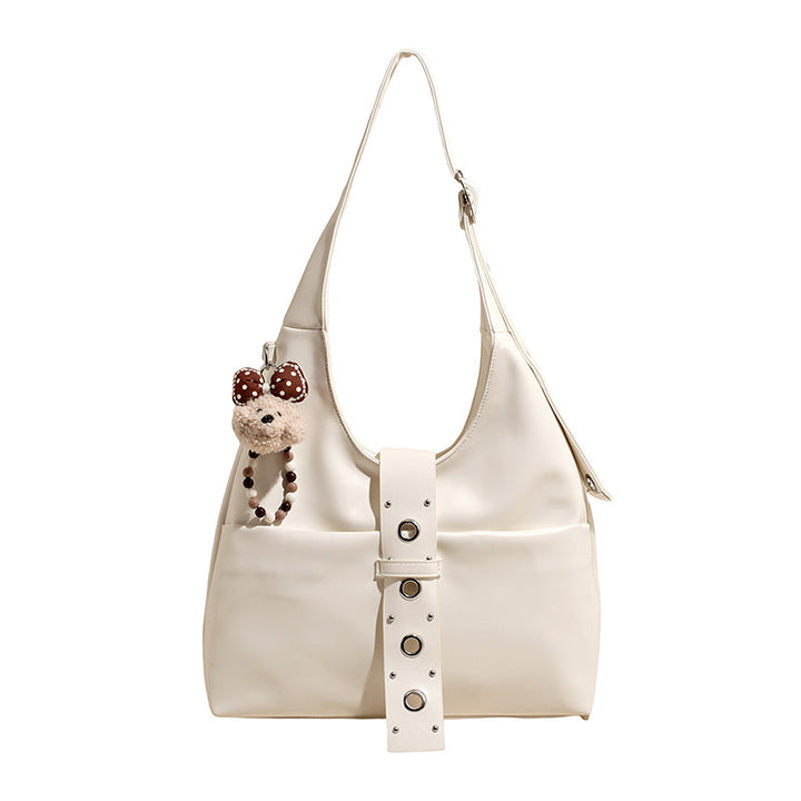Ladies crossbody bag made of high-quality artificial leather with practical attachments