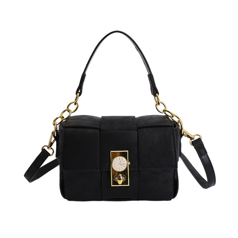 Women's shoulder bag with removable pendant