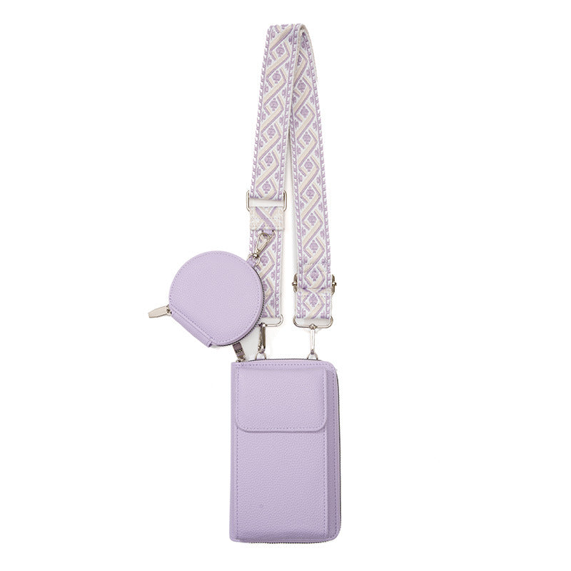 Shoulder bag with phone pocket