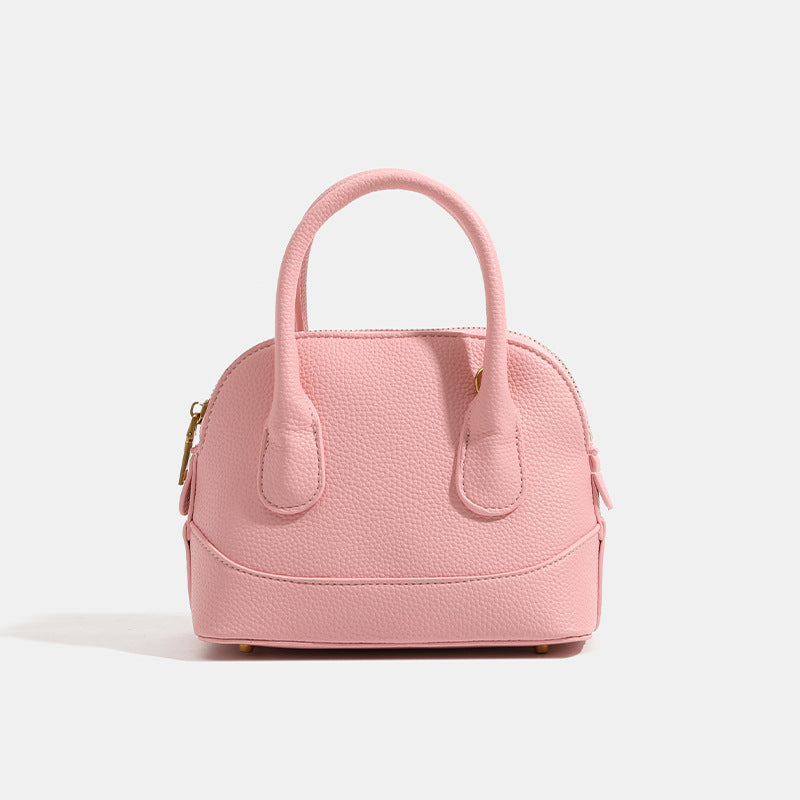 Women's mini handbag with textured artificial leather