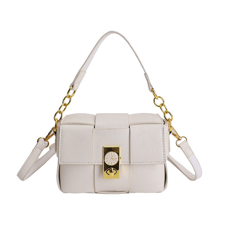 Women's shoulder bag with removable pendant